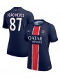 Paris Saint-Germain Joao Neves #87 Hjemmedrakt Dame 2024-25 Korte ermer